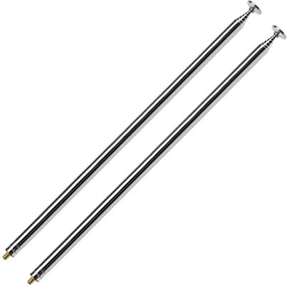 M3-Gewinde 6 Abschnitte Teleskopantenne für AM FM Radio Radio TV RC Auto Flugzeug Controller Ersatz Fernbedienung Zubehör Gestreckte Länge 820 mm