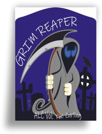 Homebrew Labels/Home Made Wine Labels Die Cut to Shape Grim Reaper… (16)