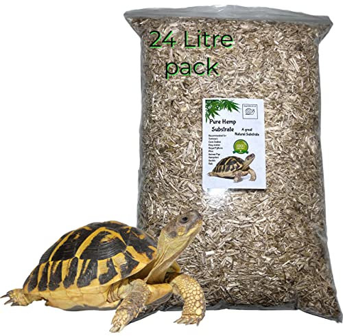 Bugznbits Pure Hemp Substrate, Natural EC0 PACK, Great for Snakes, Tortoises, Guinea Pigs (24 litre)