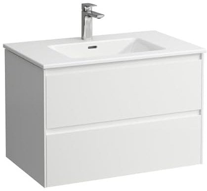 Laufen Pro S Set Lani Komplettset 800, Waschtisch inkl. Waschtischunterbau, 800x500x540mm, H864965, Farbe: Weiss matt