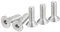 DTGN 3/8-16 x 1-1/4 Vis à Tête Cylindrique à Empreinte Hexagonale, Lot de 20 Vis à Tête Plate en Acier Inoxydable 304, Filetage Complet, Boulons Fraisés.