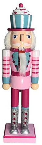 Sharplace Holz Nussknacker Prinz Figur für Festliche Weihnachtsdekoration
