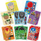 16 Sheets Superhero DIY Stickers for Kids,Make Your Own Personalized Cartoon Stickers for Kids,Match Make a Face Art Crafts Suitable for Birthday Party Supplies Gifts