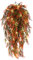 RECUTMS Hanging Fall Flowers Artificial for Outdoors Basket Large Winter Fake Lavender Lights (Orange)