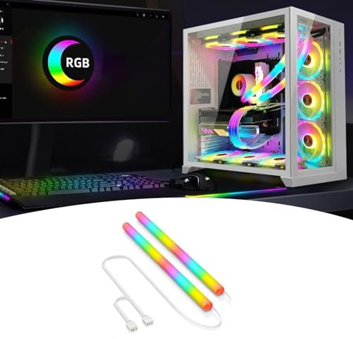 Water Cooling Computer Accessories ARGB with Soft Silicone, Water Cooler Programmable 16.8 Million Colors - 5V DC Voltage & 360° Panoramic Soft Light, 13.58 x 0.75in