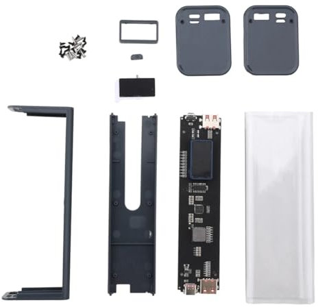 Misamo Rechargeable Battery Sets Main Board and Case PD Fast Charging Mobile Power Bulk Rechargeable 18650 Li Ion Battery, Easy to Use Gray