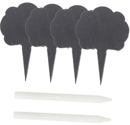 CIYODO 1 Satz Marke Schieferkäse Schiefer-käse-topper-kit Einzigartiges Dekor Für Käseaufsätze Dessertdeckel Aus Schiefer Lebensmitteletiketten Für Wurstwaren Kuchenverzierung Paraffin