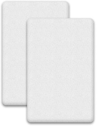 2 x 100% Waterproof Crib Mattress Protectors (Size 90 x 50 cm) | Non-Noisy, Non-Allergenic, Soft and Super Absorbent Crib Mattress Covers (90 x 50 cm)