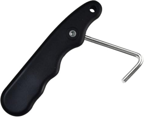 Hockey-Schlittschuh-Spanner, faltbarer Schnürsenkelzieher, tragbarer Edelstahl-Schnürzieher mit rutschfestem Griff, faltbares - und Rollschuh-Werkzeug für Eiskunstlaufschuhe