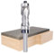 Punte per fresatrice a spirale con gambo da 1/4, taglio alto, 1/4 x 1/4 x 1-1/8 x 7,6 cm