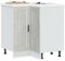 Myheimly Küchenschrank Holzwerkstoff,hoher Küchenschrank, Schrank,Küchenzeile,Schrank Küche,Einbauküche Küchen-Eckunterschrank Porto Betongrau Holzwerkstoff