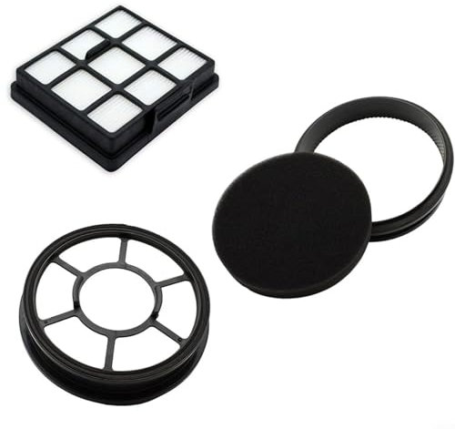 FUANA Staubsaugerfilter Set für VCM43B16H B07C41FMF1 2 Staubbehälter 1 Abluftfilter Ersatzteile Staubsauger Zubehör