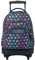 TOTTO - Mochila Escolar con Ruedas, Modelo Renglones, Capacidad 26,21 Litros, Bolsillo para PC 14, Bolsillo Botella, Correas en S para Mayor Comodidad, Resistente, Estampado Latty