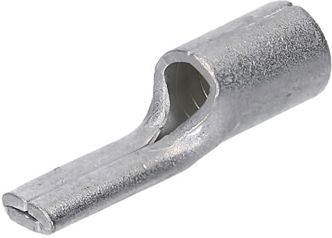 10 terminales de cable Kalitec de 50 mm² sin aislar de cobre laminado, soldado y estañado, terminales de cable en forma de pasador para cable de batería, tipo de mandril, diámetro interior plano, 10