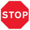 V Safety Stop Panneau de sécurité réfléchissant en aluminium composite 600 x 600 mm 3 mm