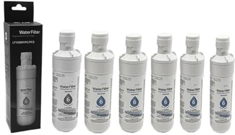 ZMLMAJJ Refrigerator Water Filter Replacement Cartridge - Compatible With LG LT1000P, ADQ74793501, ADQ74793502, MDJ64844601, AGF80300704(6PCS)