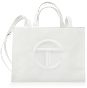 TELFAR Medium Shopping Bag, White, M, Medium - White