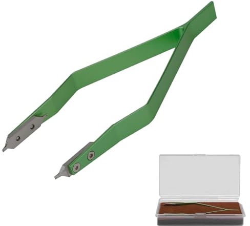 Icetop Uhrenarmband-Werkzeug – V-förmige Federstegzange | zum Entfernen & Montieren, Uhrmacherwerkzeug-Set mit Aufbewahrungsbox, Uhrenwerkzeug für Armband, Uhren-Zubehör
