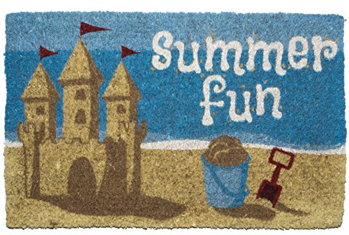 Entryways Summer Fun Fußmatte aus Kokosfaser, handgeschablont, 45,7 x 76,2 x 1,9 cm