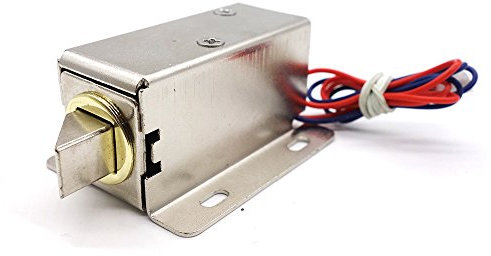 Yolando Cerradura de Puerta Electrónica, DC 12V Cerradura Eléctrica de Solenoide para Control de Acceso del Cajón del Gabinete