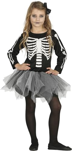 Guirca 87387 Tutu, Skelett-Tutu, für Kinder, Größe 5-6 Jahre
