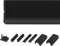 HOLZBRINK 150cm Sockelblende Sockelleiste für Einbauküche 150mm Höhe SCHWARZ Hochglanz - HBK15