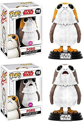 FUNKO Star Wars Episode 8 Pop! Vinyl Figur PORG 198 Flocked Special Edition, aus Kunststoff, Geschenkkarton.
