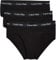 Calvin Klein Slip Hipster Confezione da 3 Uomo Cotone Elasticizzato, Nero (Black W Black WB), L