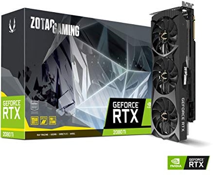 Zotac GAMING GeForce RTX 2080 Ti Triple Fan 11GB GDDR6 352-bit SPECTRA RGB LED Scheda grafica con piastra posteriore in metallo - ZT-T20810F-10P