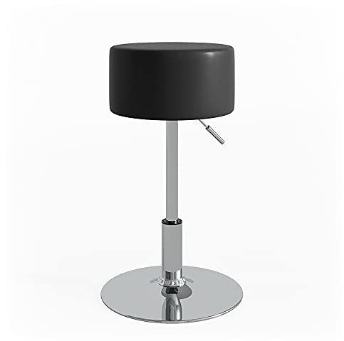 Vicco Hocker Design, Kosmetiktisch-Hocker, Schwarz, 33 x 67 cm für Schminktisch