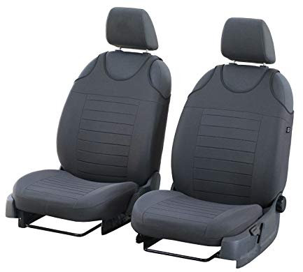 Universelle Schonbezüge Trend Grau kompatibel mit KIA Venga - 2Stk im Set