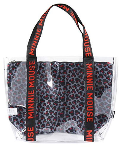 Cerdá - Bolsa Asas Transparente con Compartamento Interior Impreso de Minnie Mouse
