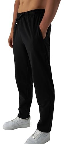 Smith & Solo Jogginghose Herren – Jogger Männer Modern | Baumwolle Jungen Slim Fit Freizeithose | | Sporthose – Training – Trainingshose | (Schwarz, XL)
