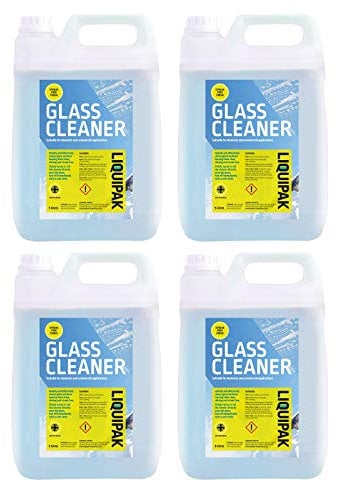 Liquipak Glass & Window Cleaner 20L – Professional Streak-Free Glass Cleaner for Domestic & Commercial Use – Fast Dry, No Smear Finish for Windows, Mirrors, Windscreens & Surfaces (20 Litres)