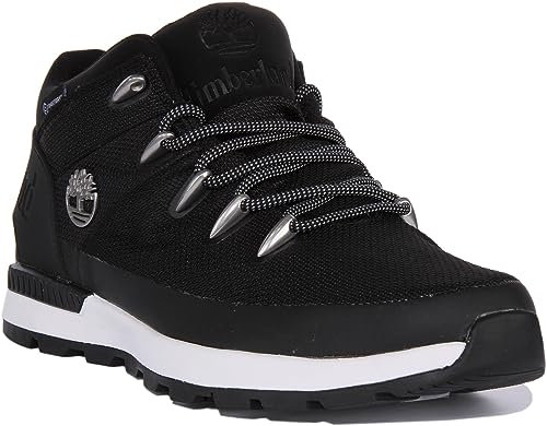 Timberland Men's Sprint Trekker Waterproof mid Boots, Black, 10 UK