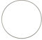 GLOREX 6 1294 225 - Metallring zum Basteln mit Durchmesser ca. 20 cm, beschichtet in schwarz, ideal für Traumfänger, Makramee, Wanddeko und Floristik