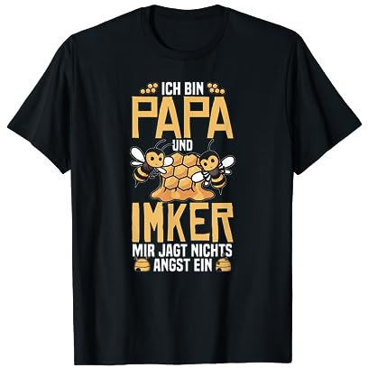 Imker Ich Bin Papa Imker Bienen Lustiges Imkerei T-Shirt