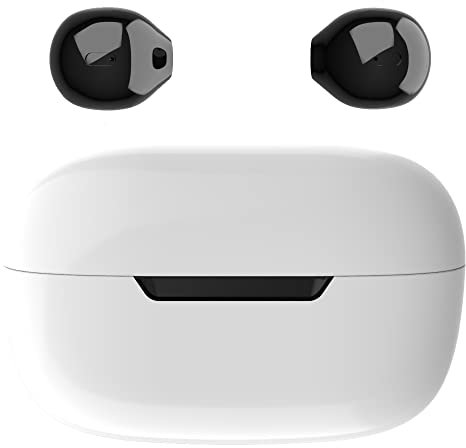 Mini auricolari Bluetooth wireless Piccole cuffie Semi in-Ear headset con custodia di ricarica Vivavoce per iPhone e telefoni Android (nero)