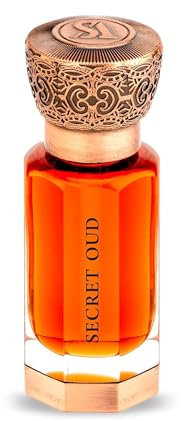 Swiss Arabian Secret Oud Huile de Parfum Concentrée Unisexe 12ml – Mélange Envoûtant de Rose, Oud Chaud et Ambre Sensuel – Un Parfum Captivant et Durable