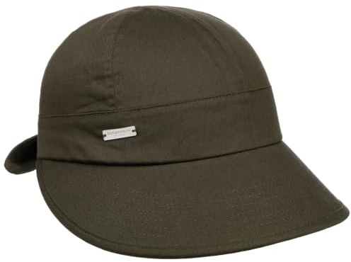 Seeberger Freizeitkappe Damen - Baumwollkappe Damencap Schildmütze mit Schirm Frühling-Sommer Sommer - One Size Khaki