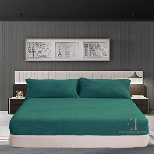 Lenzuolo con angoli in pile con angoli extra profondi, 30 cm, caldo e accogliente, lenzuolo con angoli, per letto singolo, 90 x 190 cm + 30 cm circa