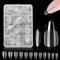 Nageltips 360 Stück- ZAHRVIA Full Cover Soft Gel Tips, Nagelspitzen Kurze Pre-Buff PMMA Harz Künstlich Nails Tips in 12 Größen (Short Almond)