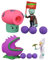 4 PCS Plants VS Zombies Toys Action Figures PVZ Toys Set 1 2 Mini Series Great Gifts for Kids and Fans,Birthday and Christmas Party New