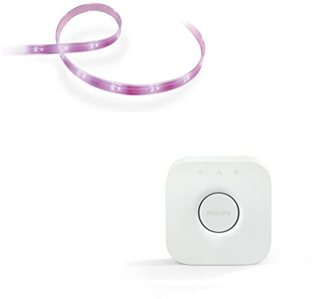 Philips Hue - Lightstrip Plus base V4 2 metre + Bridge 2.0 Pont de connexion