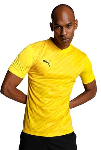 PUMA Herren Teamultimate Jersey T Shirt, Gelb - Cyber Yellow, M EU