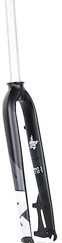 26/27,5/29 Zoll Mountainbike-Starrgabeln, 1-1/8 Zoll gerade MTB-Starrgabel-Scheibenbremse, superleichte Fahrrad-Starrgabel aus Aluminiumlegierung,Black,29inch