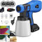 Cordless Paint Sprayer 1000ml Fence Paint Sprayer - Powerful Electric HVLP Spray Gun for Painting Ceiling, Fence, Walls - 3 Spray Patterns, Adjustable Valve Knob, 4 Copper Nozzles (1/1.5/1.8/2.5mm)