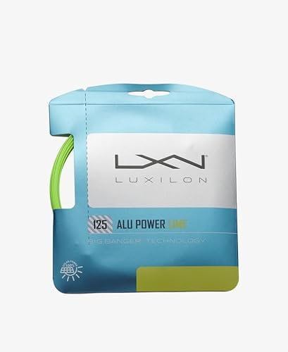 Just Tennis Luxilon ALU Power Saiten-Set – alle 2024 Stile und Farben (ALU Power 125, Limettengrün)