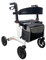 Stock-Fachmann® Rollator Actimo Liberty Für Innen Und Außen Höhenverstellbare Griffe Rückengurt Stockhalter Verschließbare Tasche Gepolsterte Sitzfläche Belastbar Bis 136kg Leicht Faltbar Aluminium