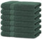 BANANALU 6 Handtücher Set 50x100cm 100% Baumwolle Gästehandtücher Handtuch Dark Forest